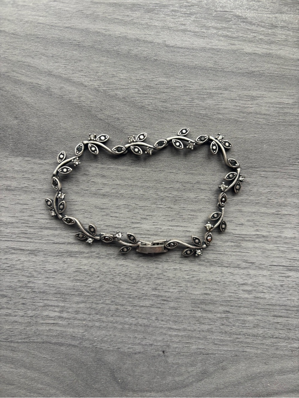Leaf Link Bracelet - Silver